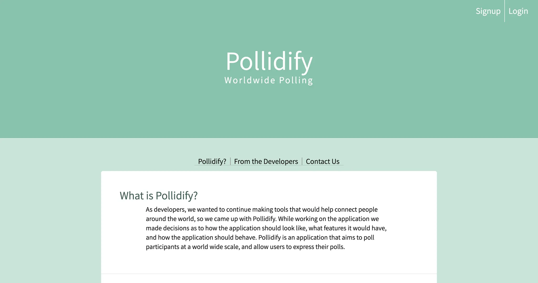 Project Pollidify project preview